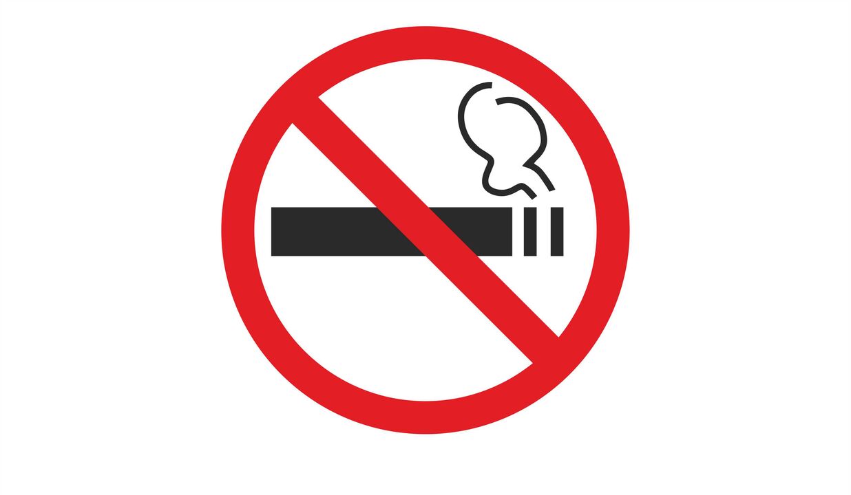 proibição de fumar cigarros